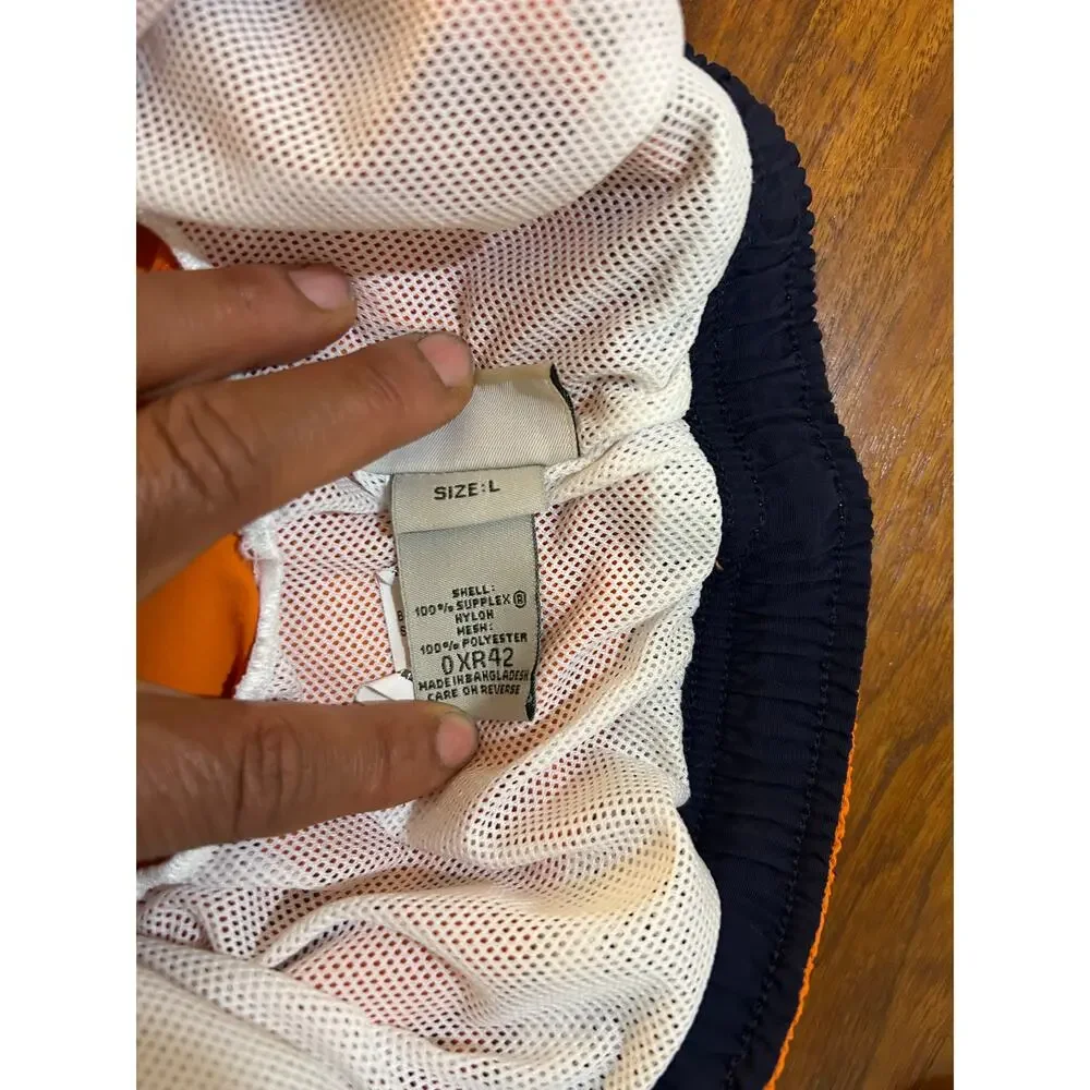 Orange L.L. Bean Cargo Mesh-Lined Swim Trunks | Water Shorts‎ - (Men's L)